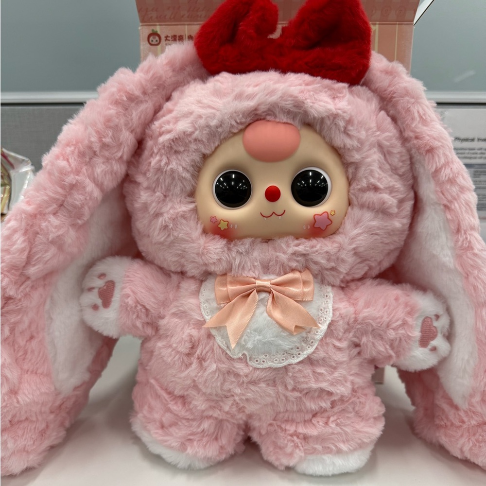 Baby Three 400% V4 Sweetie Baby Plush CONFIRMED PINK BUNNY! Open box/bag!